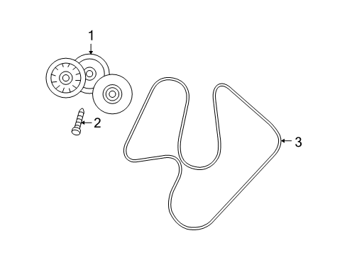 2011 Ram 1500 Belts & Pulleys Diagram
