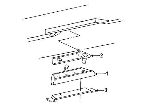 1993 Dodge Viper High Mount Lamps Diagram