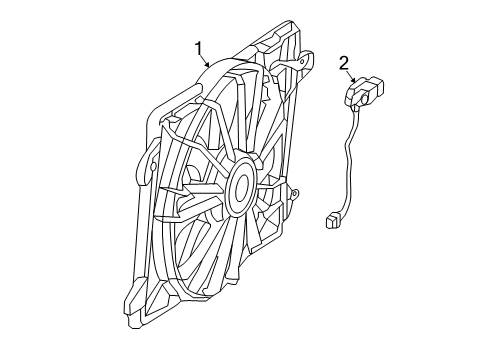 2018 Dodge Challenger Cooling System, Radiator, Water Pump, Cooling Fan Diagram 1 - Thumbnail