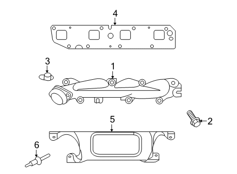 2009 Chrysler Aspen Exhaust Manifold Diagram