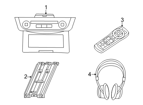 2010 Dodge Ram 2500 Entertainment System Components Diagram