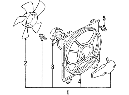 1999 Dodge Avenger A/C Condenser Fan Diagram