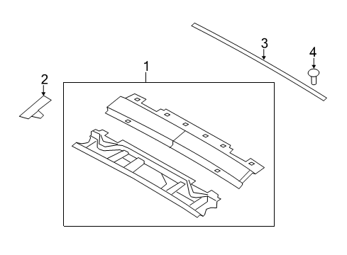 2010 Chrysler Sebring Roof & Components, Exterior Trim Diagram