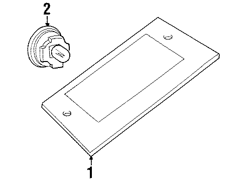 1999 Chrysler LHS License Lamps Diagram