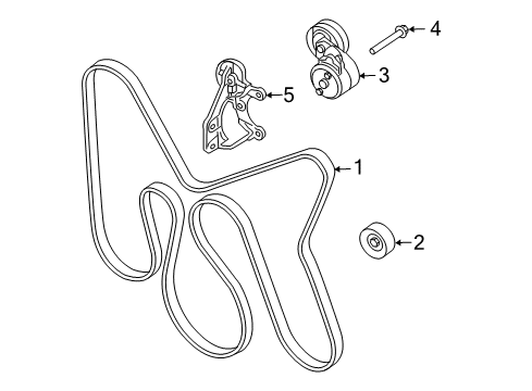 2006 Jeep Liberty Belts & Pulleys Diagram