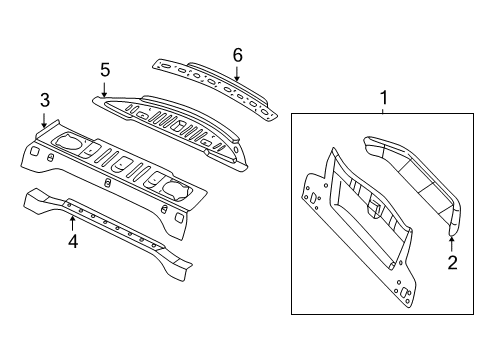 1999 Chrysler 300M Rear Body Diagram