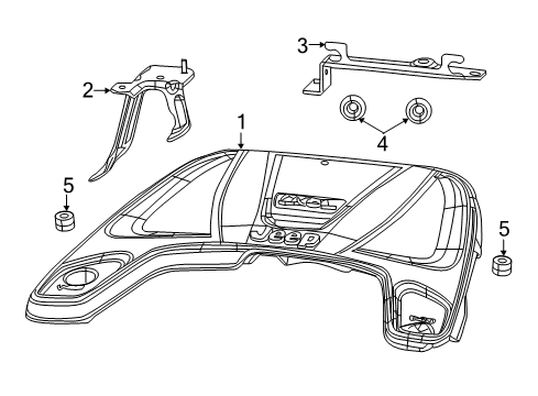 2025 Jeep Wrangler Engine Appearance Cover Diagram