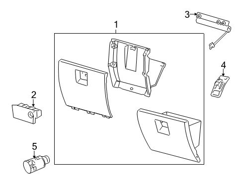 2005 Chrysler PT Cruiser Glove Box Diagram