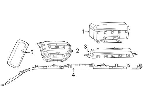 2025 Jeep Grand Cherokee Air Bag Components Diagram