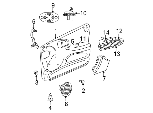 2004 Dodge Intrepid Front Door Diagram