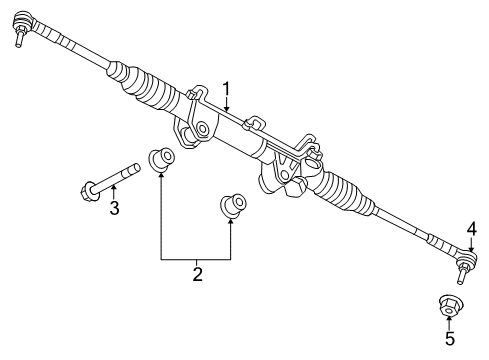 2010 Dodge Ram 2500 Steering Column & Wheel, Steering Gear & Linkage, Shroud, Switches & Levers Diagram