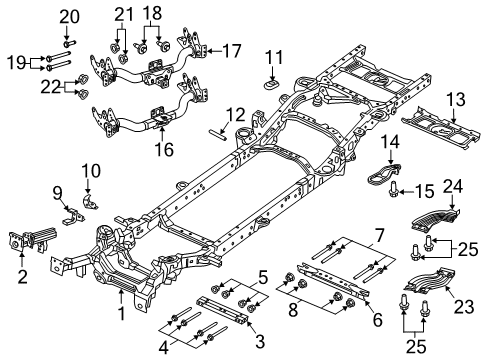 2019 Ram 1500 Frame & Components Diagram