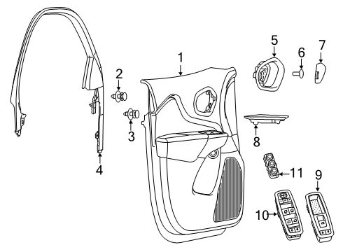 2021 Jeep Cherokee Front Door Diagram