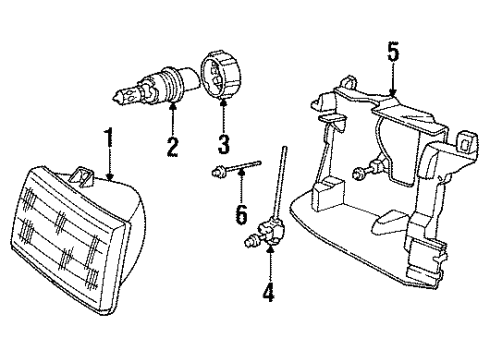 1993 Dodge Caravan Headlamps Diagram