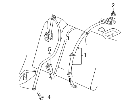 2010 Chrysler 300 Seat Belt Diagram