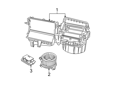 2009 Dodge Caliber Blower Motor & Fan Diagram