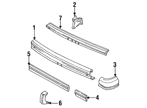 1988 Jeep Cherokee Rear Bumper Diagram