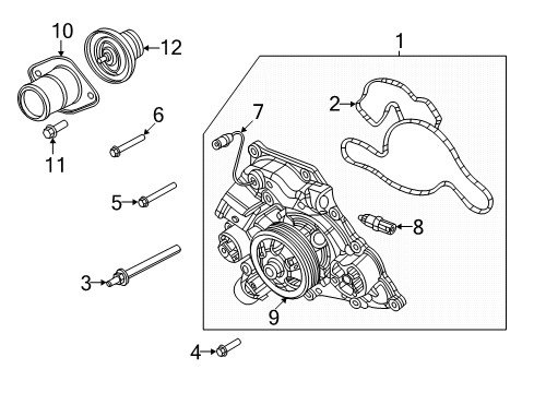 2023 Dodge Durango Water Pump Diagram