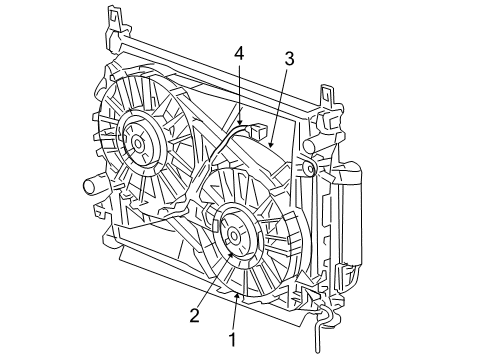 2008 Chrysler 300 Cooling System, Radiator, Water Pump, Cooling Fan Diagram