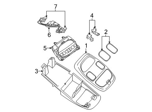 2008 Dodge Ram 1500 Overhead Console Diagram