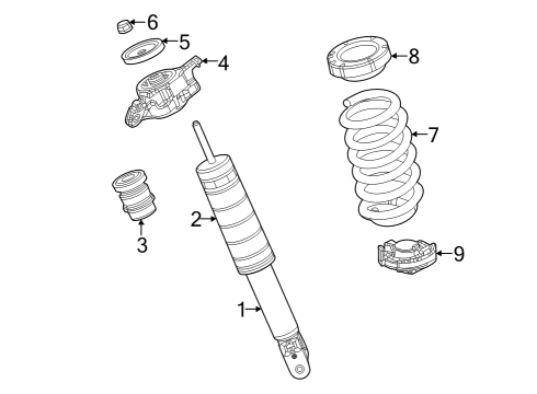 2025 Jeep Grand Cherokee Shocks & Components - Rear Diagram