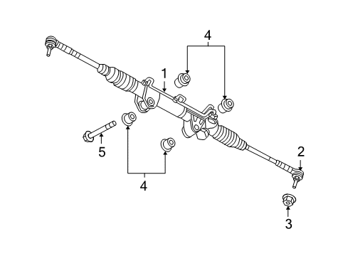 2007 Dodge Ram 1500 P/S Pump & Hoses, Steering Gear & Linkage Diagram 6 - Thumbnail
