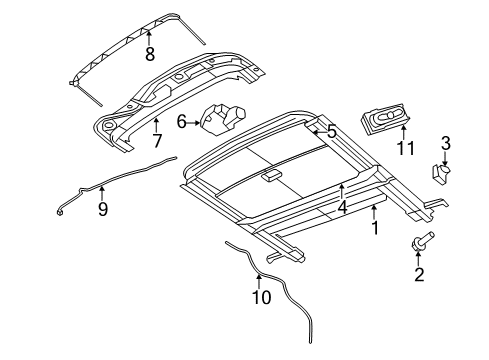 2011 Chrysler 200 Sunroof Diagram