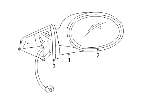 2003 Chrysler Sebring Outside Mirrors Diagram