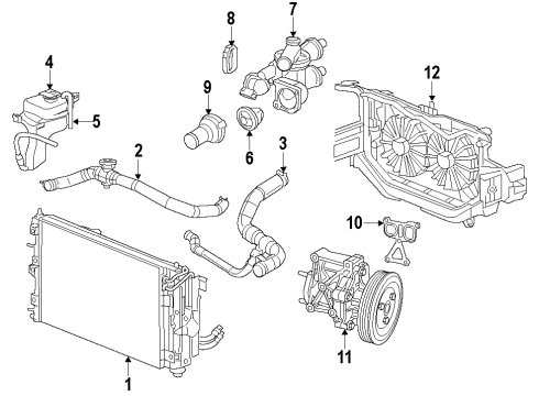 2017 Jeep Patriot Cooling System, Radiator, Water Pump, Cooling Fan Diagram