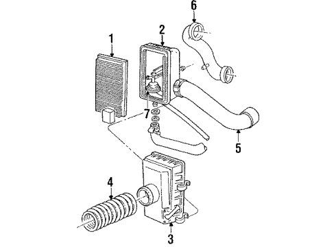 1989 Dodge Spirit Air Inlet Diagram