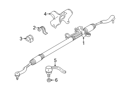 2002 Chrysler Sebring P/S Pump & Hoses, Steering Gear & Linkage Diagram 3 - Thumbnail