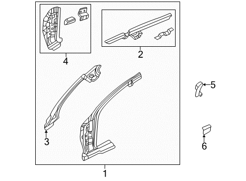 2003 Dodge Durango Hinge Pillar Diagram