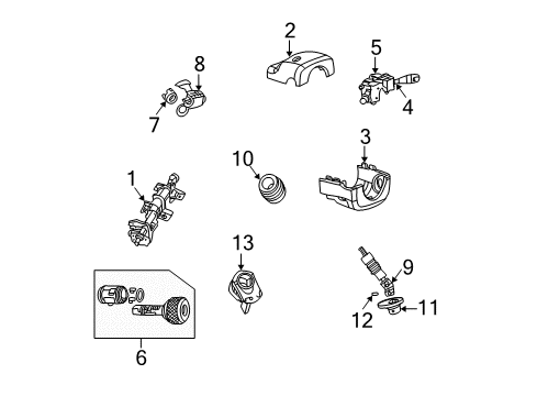 2003 Chrysler PT Cruiser Anti-Theft Components Diagram