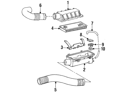 1993 Dodge Shadow Air Inlet Diagram