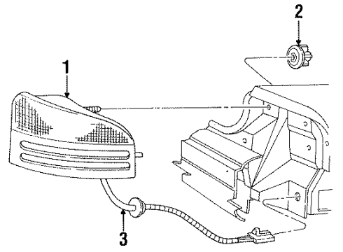 1997 Chrysler Concorde Tail Lamps Diagram