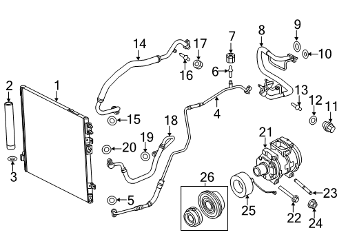 2022 Dodge Charger A/C Compressor Diagram