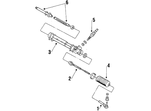 1984 Dodge Rampage Steering Column & Wheel, Steering Gear & Linkage Diagram