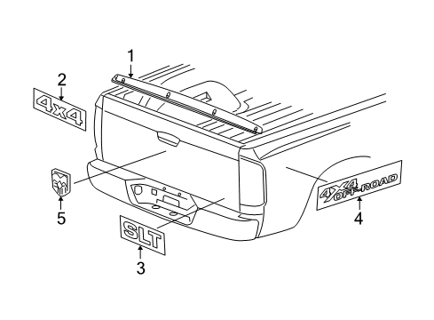 2008 Dodge Ram 1500 Exterior Trim - Pick Up Box Diagram