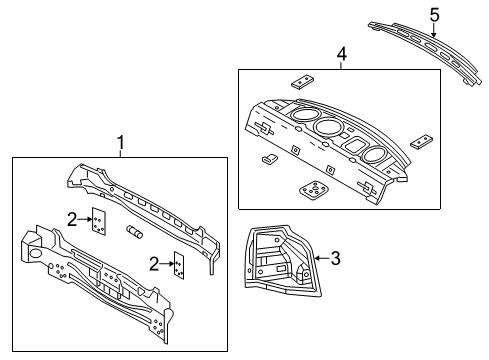 2022 Dodge Charger Rear Body Diagram