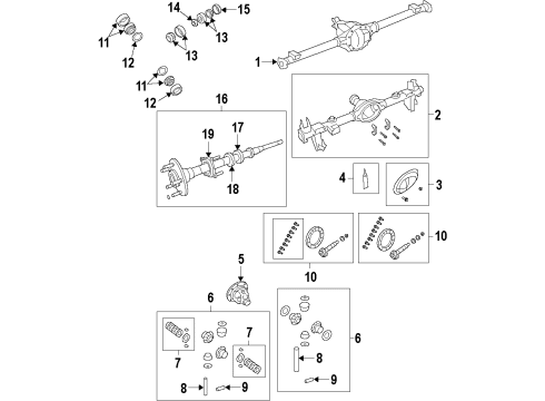 2009 Jeep Wrangler Rear Axle, Differential, Propeller Shaft Diagram