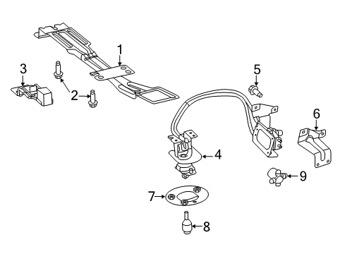 2019 Ram ProMaster 1500 Spare Tire Carrier Diagram