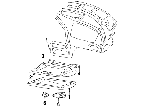 1997 Chrysler Sebring Glove Box Diagram