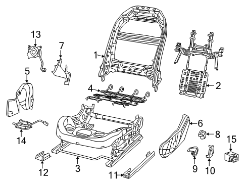 2015 Chrysler 200 Tracks & Components Diagram
