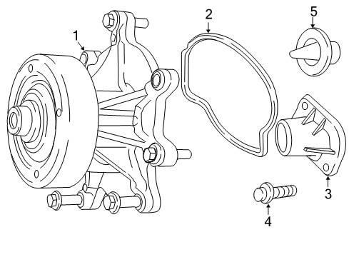 2011 Ram Dakota Water Pump Diagram