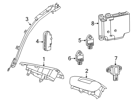 2019 Ram ProMaster 1500 Air Bag Components Diagram