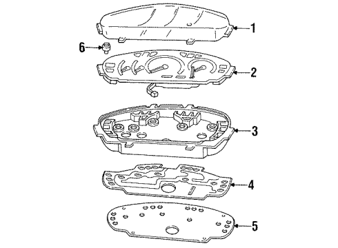 1997 Dodge Neon Cluster Panel Diagram
