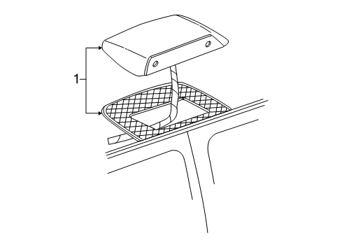 2002 Dodge Ram 2500 Van High Mount Lamps Diagram