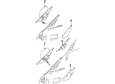 1997 Dodge Neon Outside Mirrors Diagram