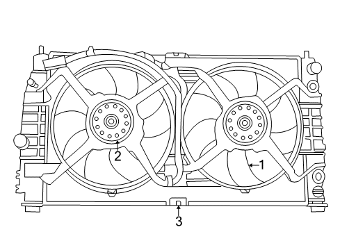 1999 Chrysler Concorde Cooling System, Radiator, Water Pump, Cooling Fan Diagram 1 - Thumbnail