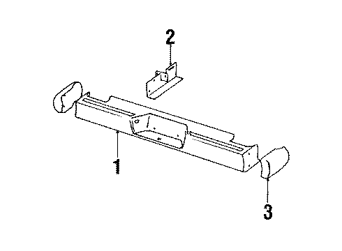 1986 Jeep Wagoneer Rear Bumper Diagram 2 - Thumbnail